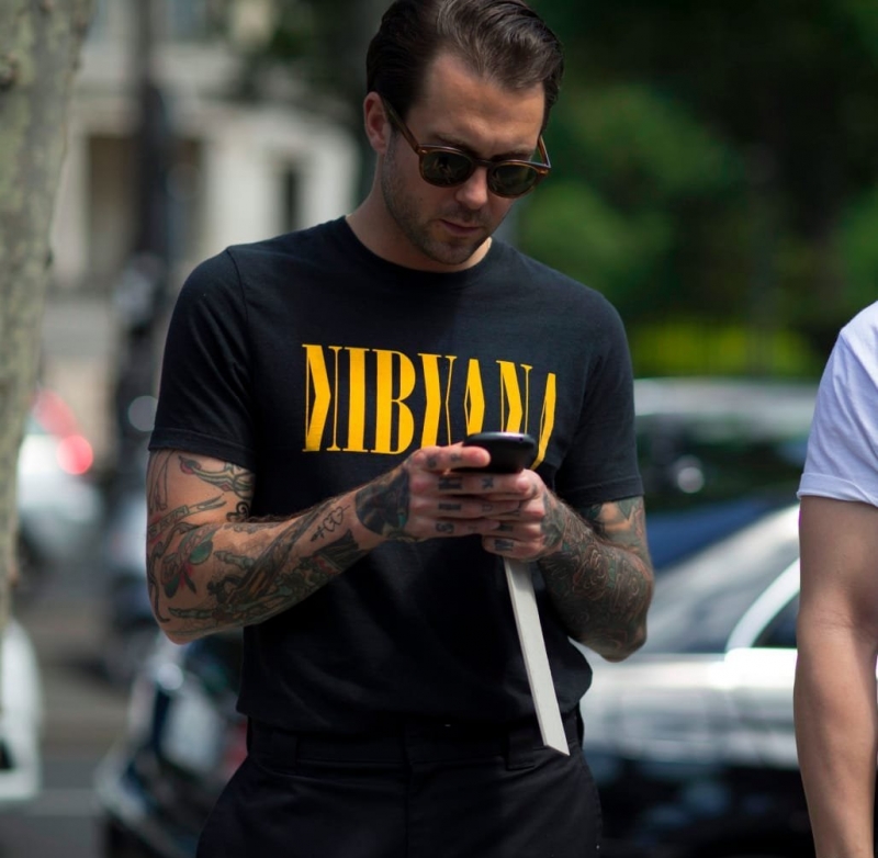 欧美时装周上时尚的模特和他们身上漂亮的纹身图案+++男,时尚,欧美,女