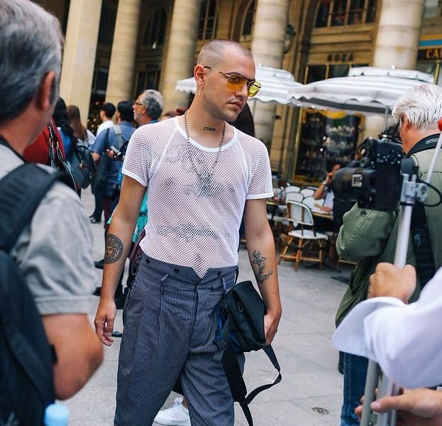 欧美时装周上时尚的模特和他们身上漂亮的纹身图案+++男,时尚,欧美,女