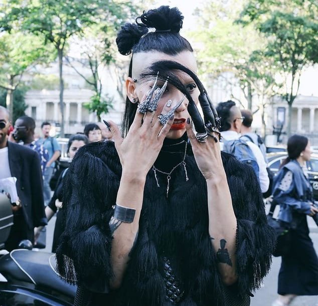 欧美时装周上时尚的模特和他们身上漂亮的纹身图案+++男,时尚,欧美,女