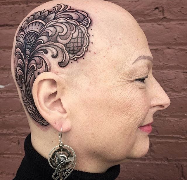 漂亮的黑色装饰性纹身图案来自劳拉玉