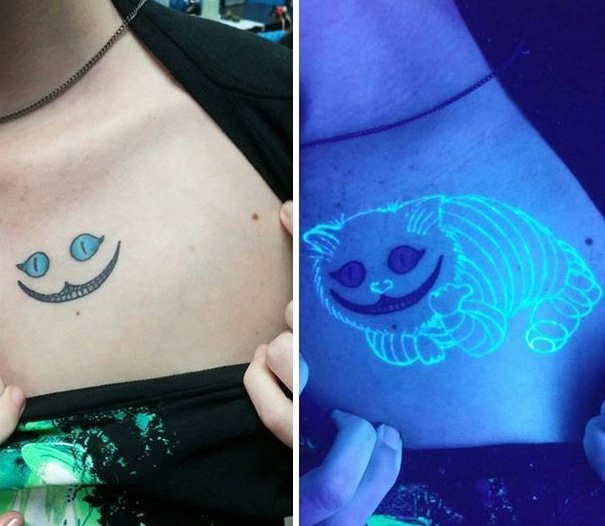 爱猫人士的小清新猫纹身图片