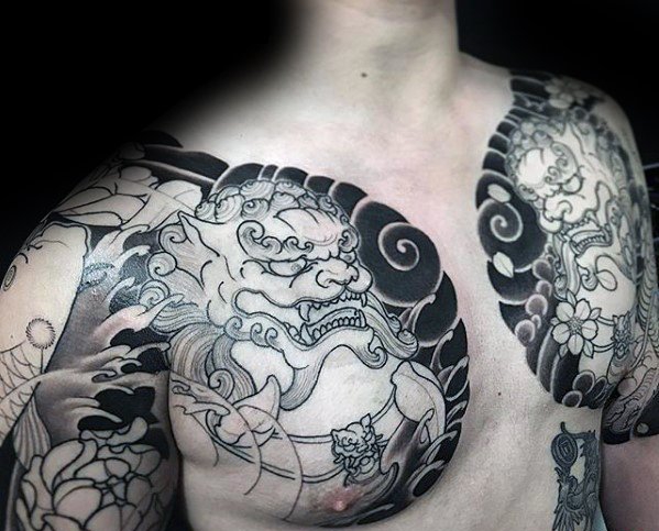 多款男性日本风格全甲纹身图案