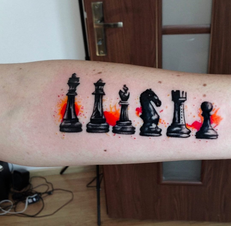 多款漂亮的水彩画风格纹身图案