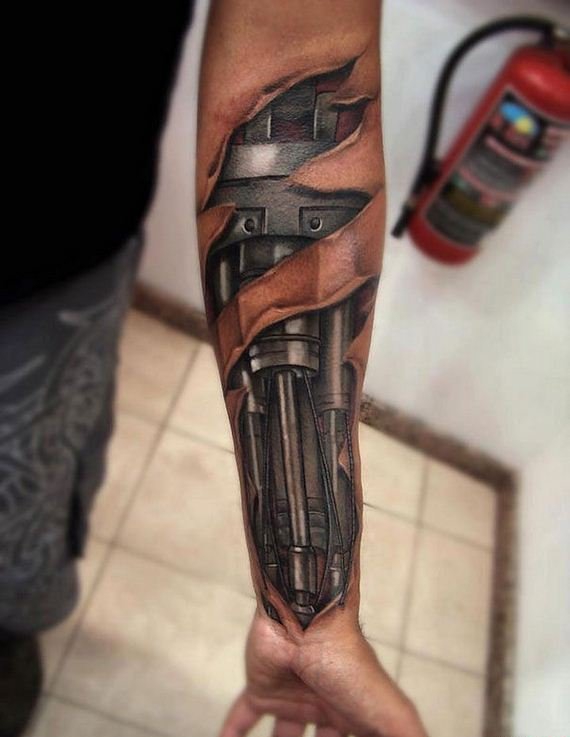 让人无法直视的恐怖的纹身图案