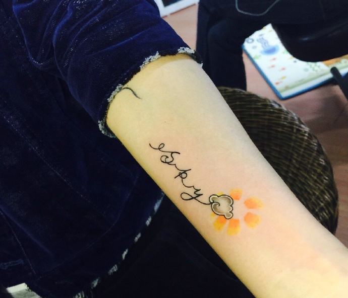 个性时髦小清新英文纹身图案