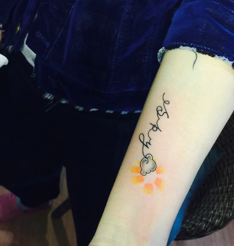 个性时髦小清新英文纹身图案