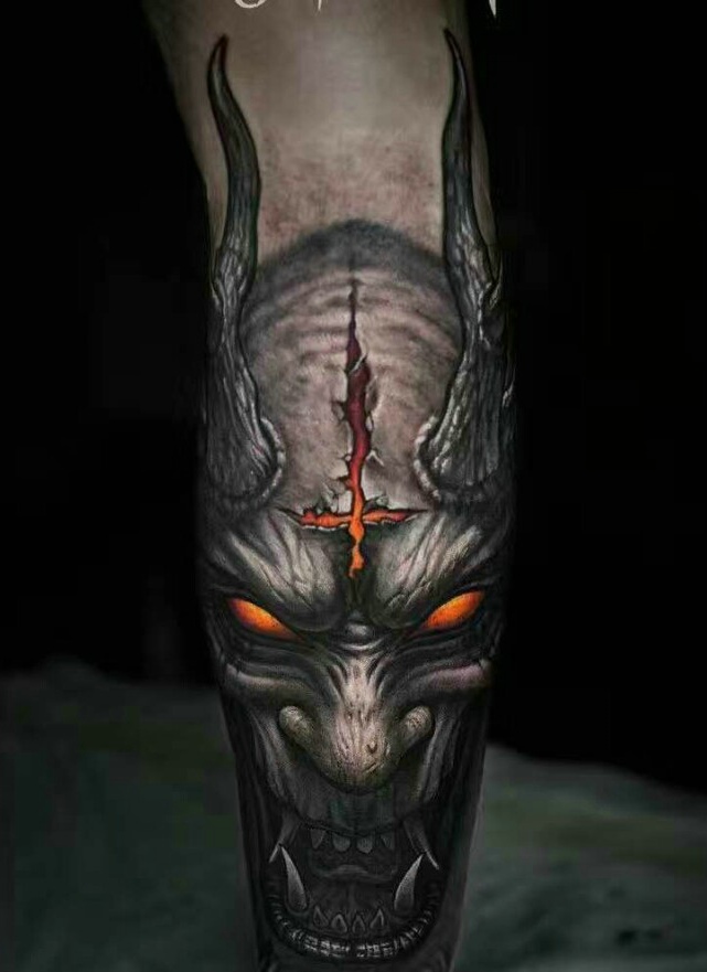 一组超级震撼的3d动物纹身图案