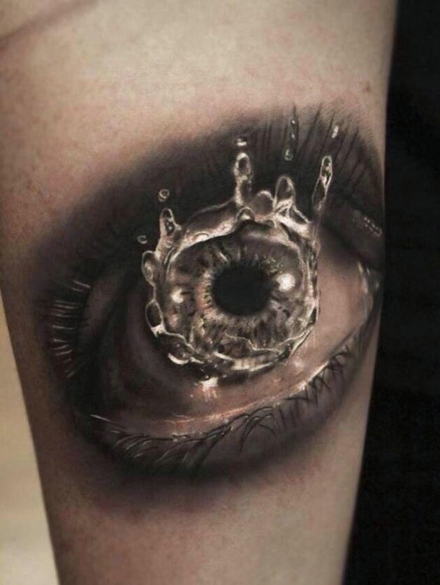 一款3d眼球纹身图案吊炸天