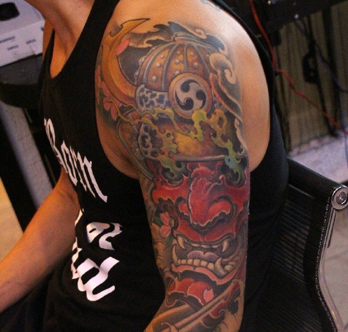 花臂小般若纹身图案精彩丰富