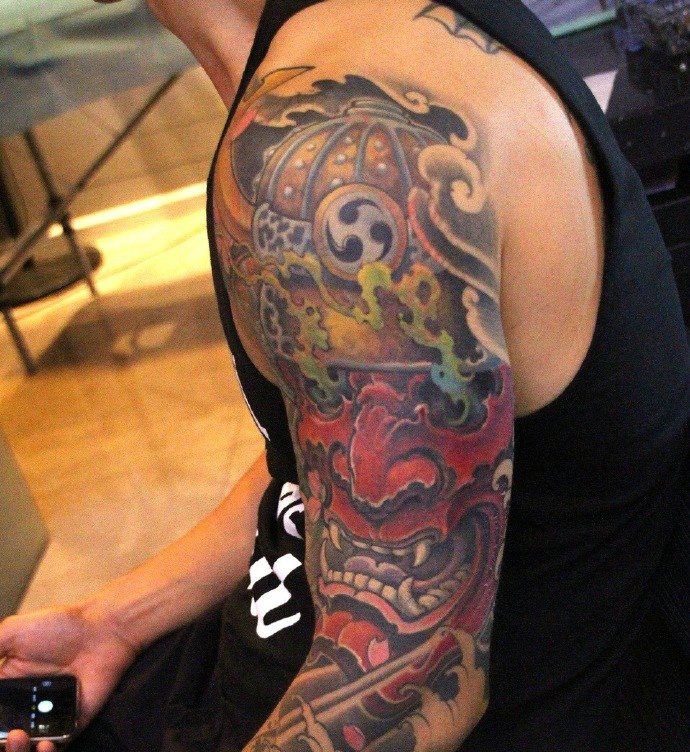 花臂小般若纹身图案精彩丰富