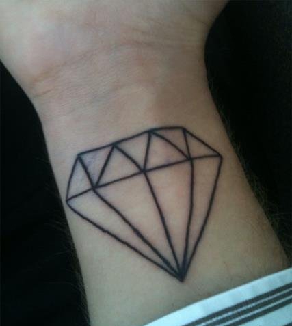名式样漂亮的钻石纹身图案