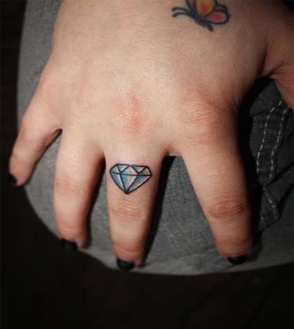 名式样漂亮的钻石纹身图案