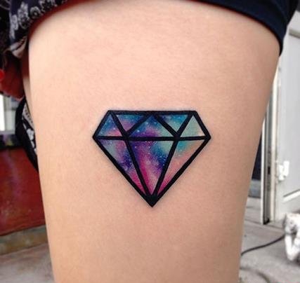 名式样漂亮的钻石纹身图案