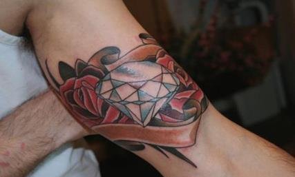 名式样漂亮的钻石纹身图案