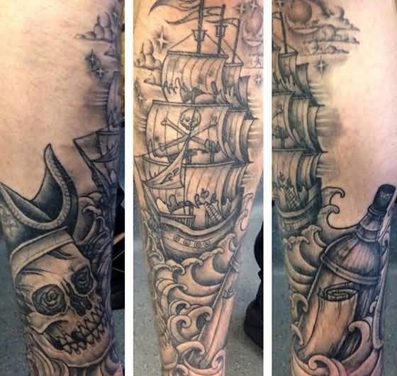 20款各种风格的男性花臂纹身图案