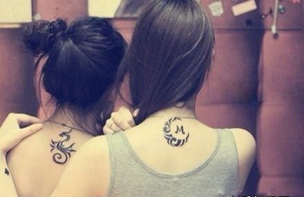 闺蜜间的小纹身图腾
