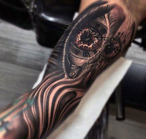 男性帅气的花臂纹身图案