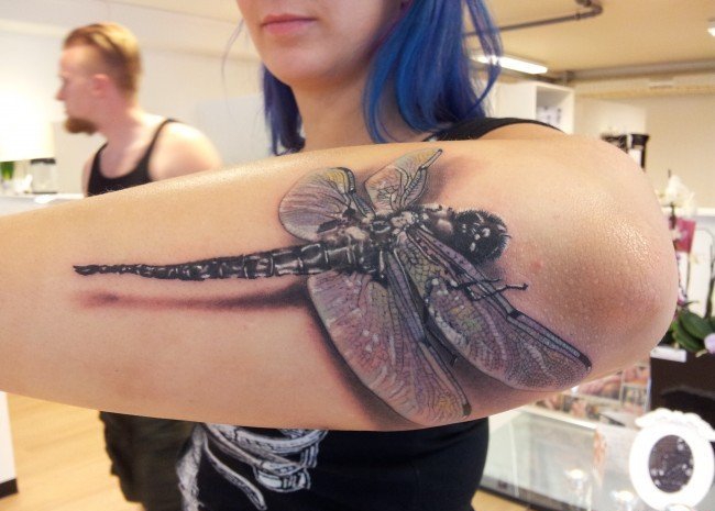 多款女性美丽的蜻蜓纹身图案