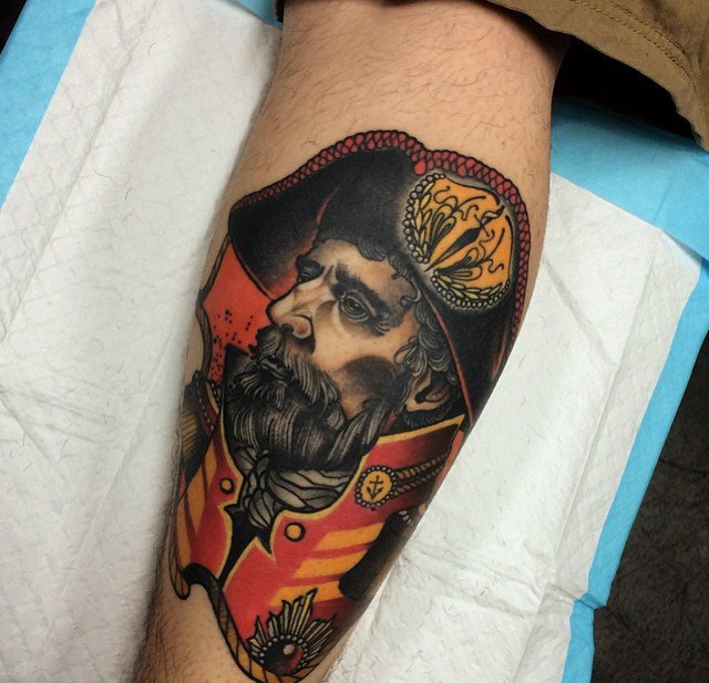 多种风格海盗人物主题纹身图案