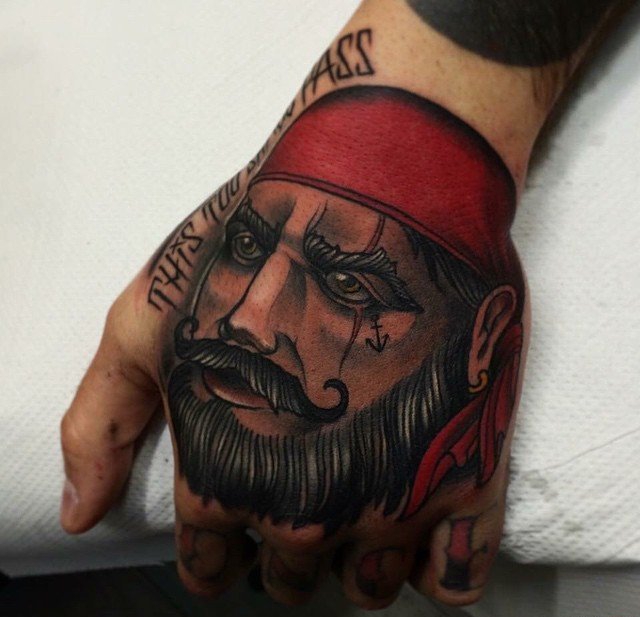 多种风格海盗人物主题纹身图案