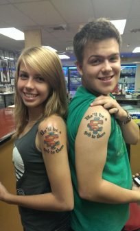 情侣闺蜜同款小清新纹身图案