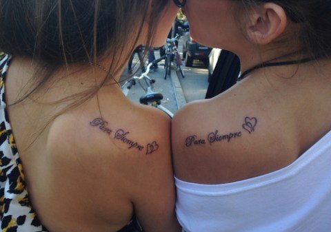 情侣闺蜜同款小清新纹身图案