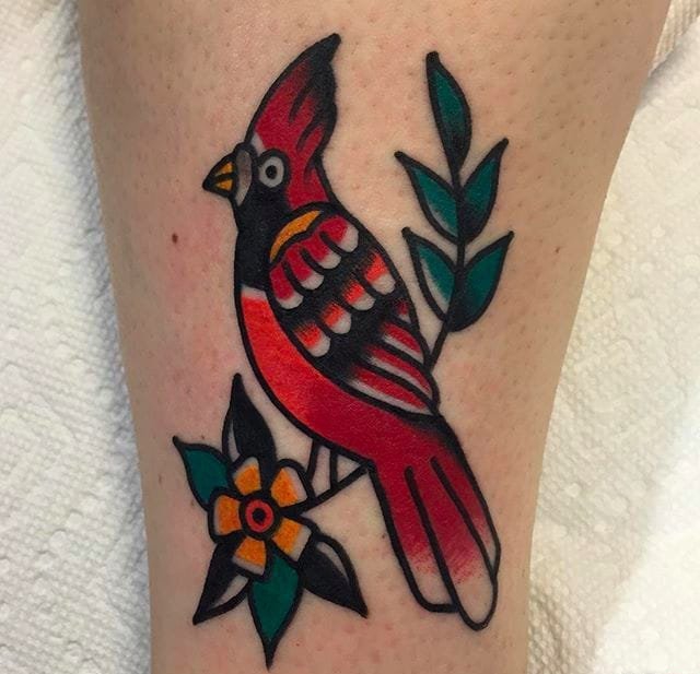 大胆明亮的动物纹身图案来自约书亚