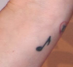各种个性的音符纹身图案
