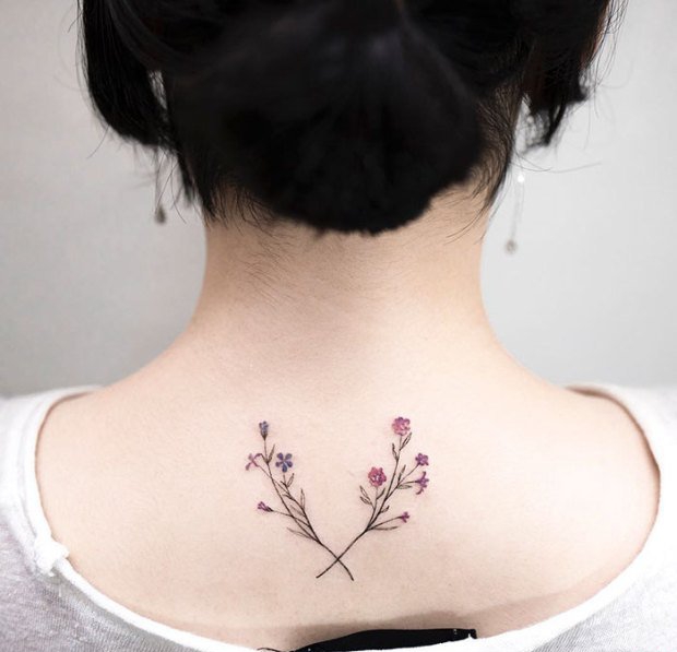 女生多款小清新纹身图案欣赏