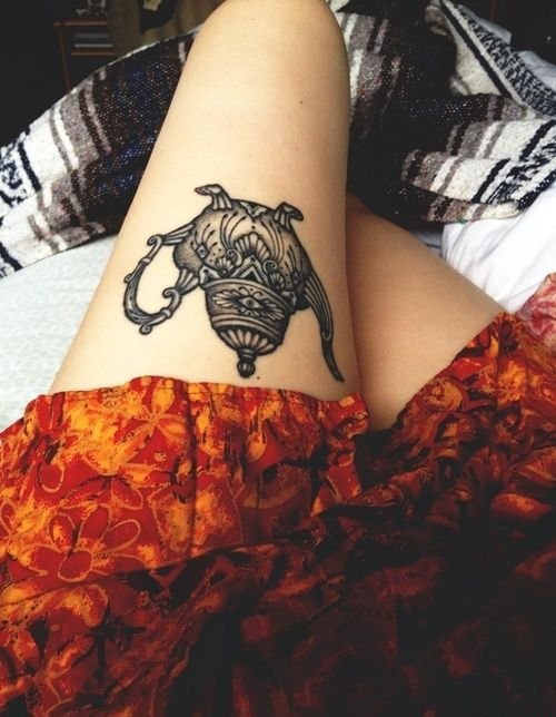 多款精致的阿拉丁神灯纹身图案