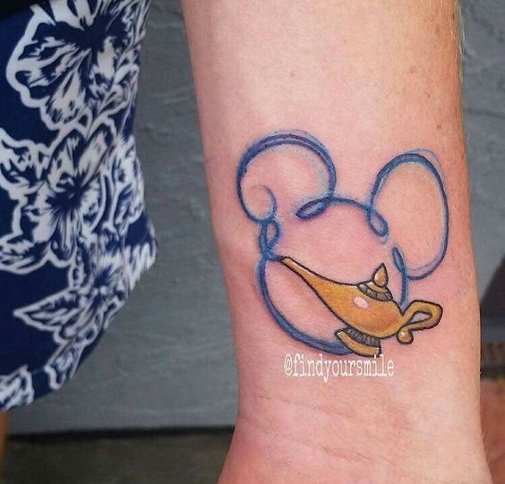 多款精致的阿拉丁神灯纹身图案