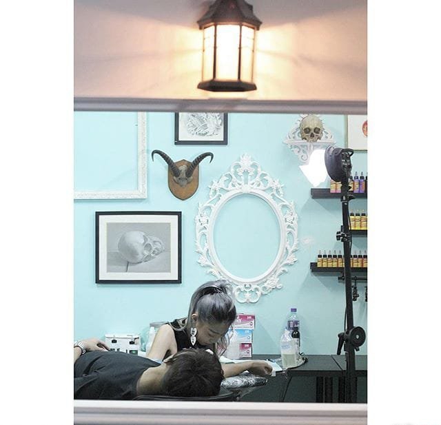 超漂亮的女性小清新淡雅的花纹身图案