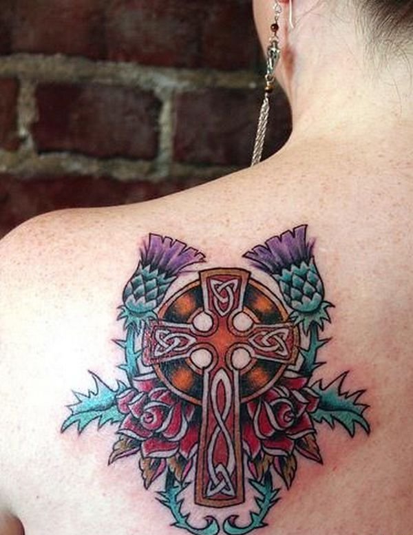 多款帅气的信仰十字架纹身图案