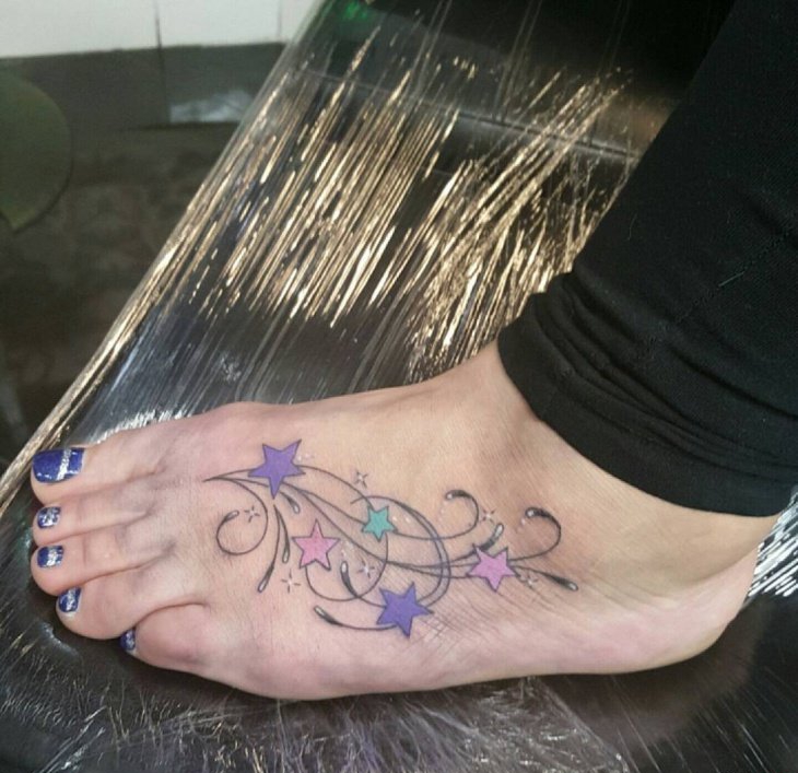 多款漂亮的星星纹身图案