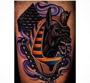 ?古埃及主题荷鲁斯之眼印章及艳后纹身图案