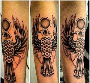 ?古埃及主题荷鲁斯之眼印章及艳后纹身图案