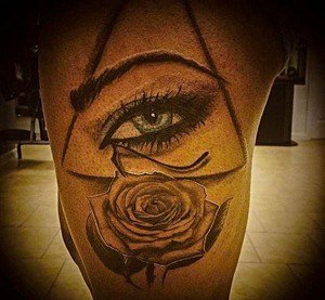 ?古埃及主题荷鲁斯之眼印章及艳后纹身图案