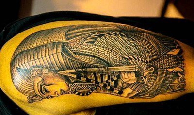 ?古埃及主题荷鲁斯之眼印章及艳后纹身图案