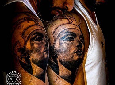 ?古埃及主题荷鲁斯之眼印章及艳后纹身图案