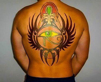 ?古埃及主题荷鲁斯之眼印章及艳后纹身图案