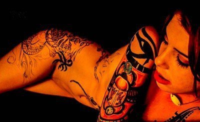 ?古埃及主题荷鲁斯之眼印章及艳后纹身图案