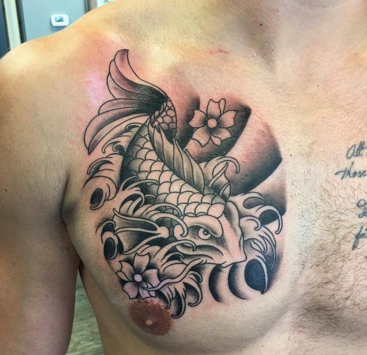 多款超精致的鲤鱼纹身图案