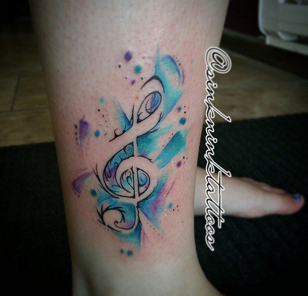 多款惊人的漂亮的水彩纹身图案