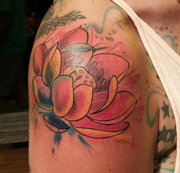 多款惊人的漂亮的水彩纹身图案