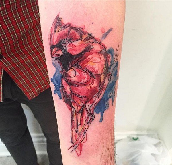 多款惊人的漂亮的水彩纹身图案