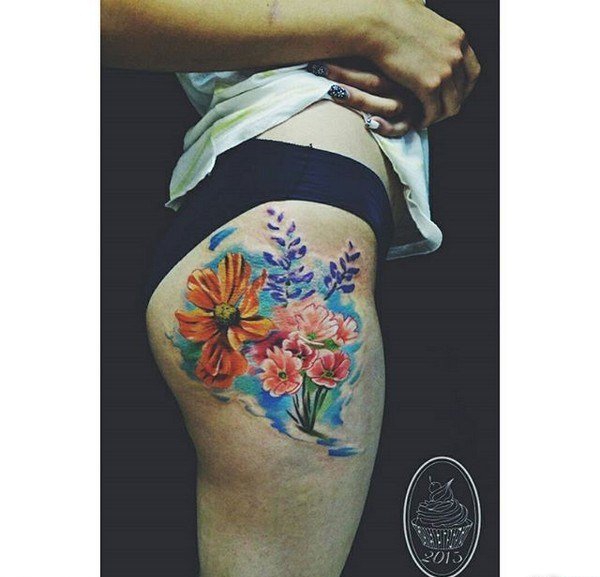 多款惊人的漂亮的水彩纹身图案