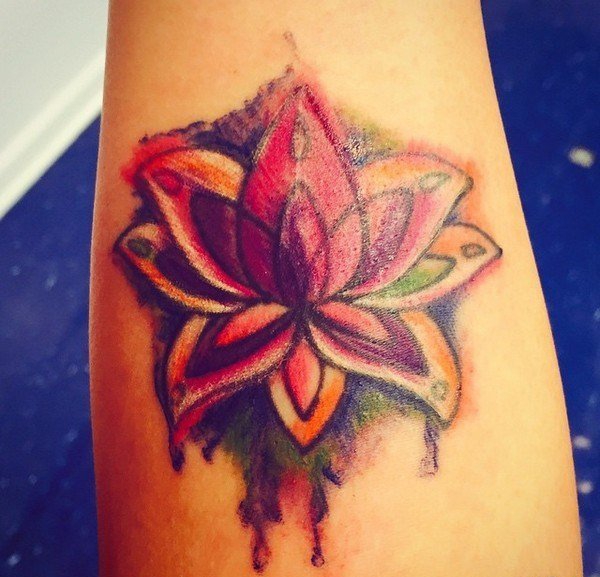 多款惊人的漂亮的水彩纹身图案