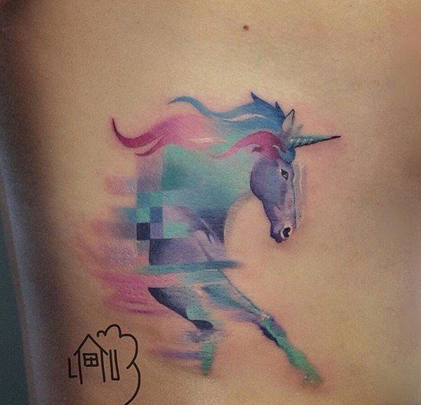 多款惊人的漂亮的水彩纹身图案