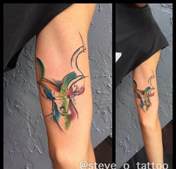 多款惊人的漂亮的水彩纹身图案