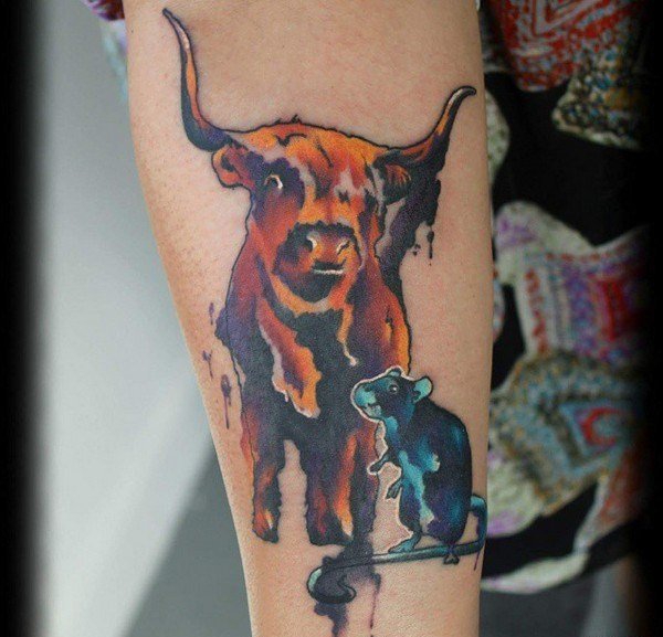 多款惊人的漂亮的水彩纹身图案